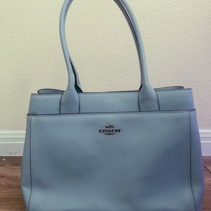 COACH Casey Cross Grain Tote - Blue